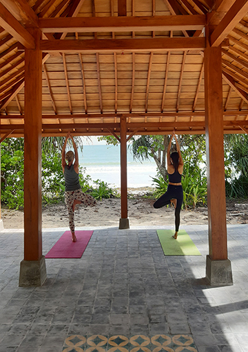 Mindful seaview space at Mutiara Beach Resort, Bintan Spa Resort