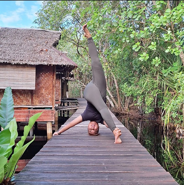 Yoga retreat setting at Bintan Spa Resort – Mutiara Beach Resort